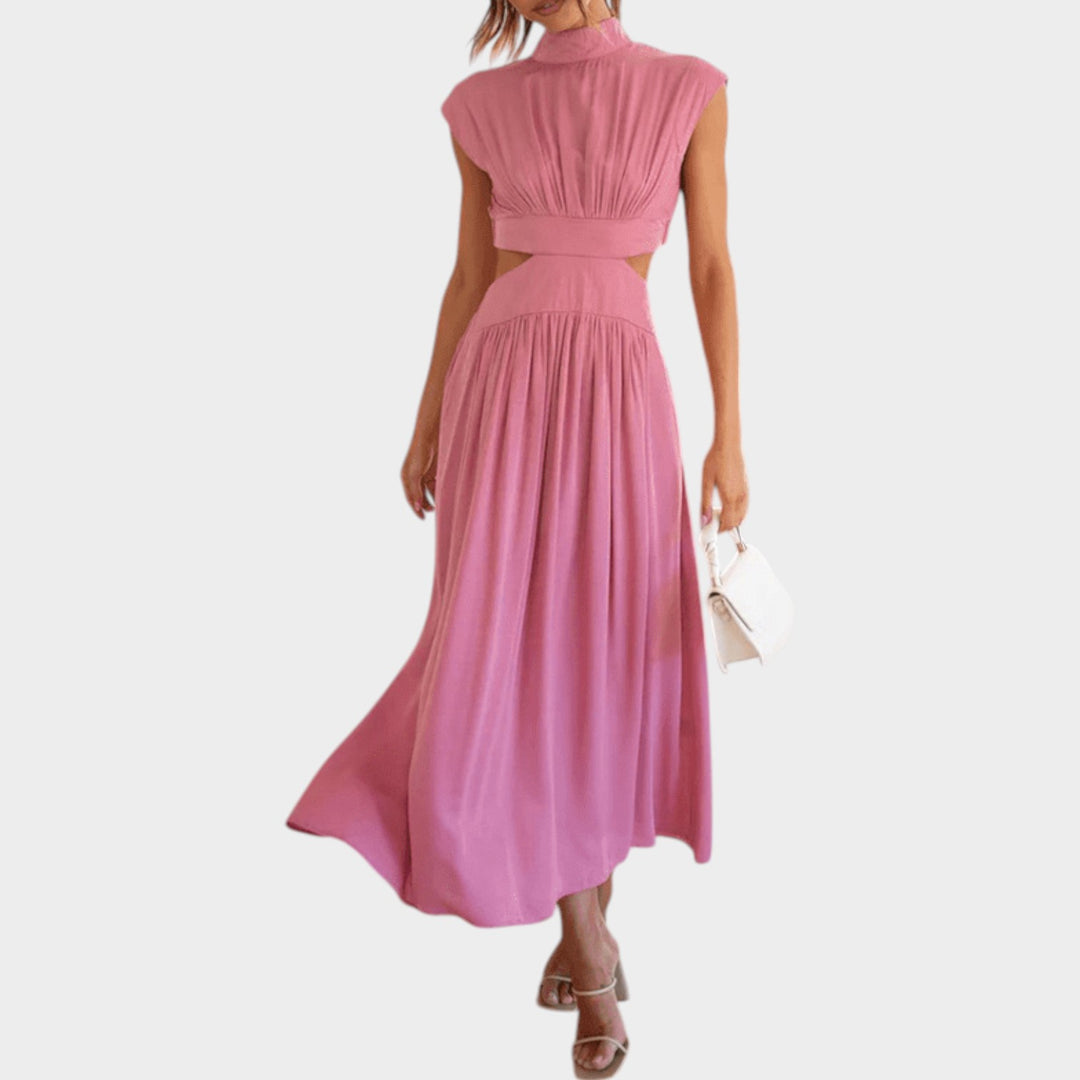 Elegant Cutout Flow Maxi Dress