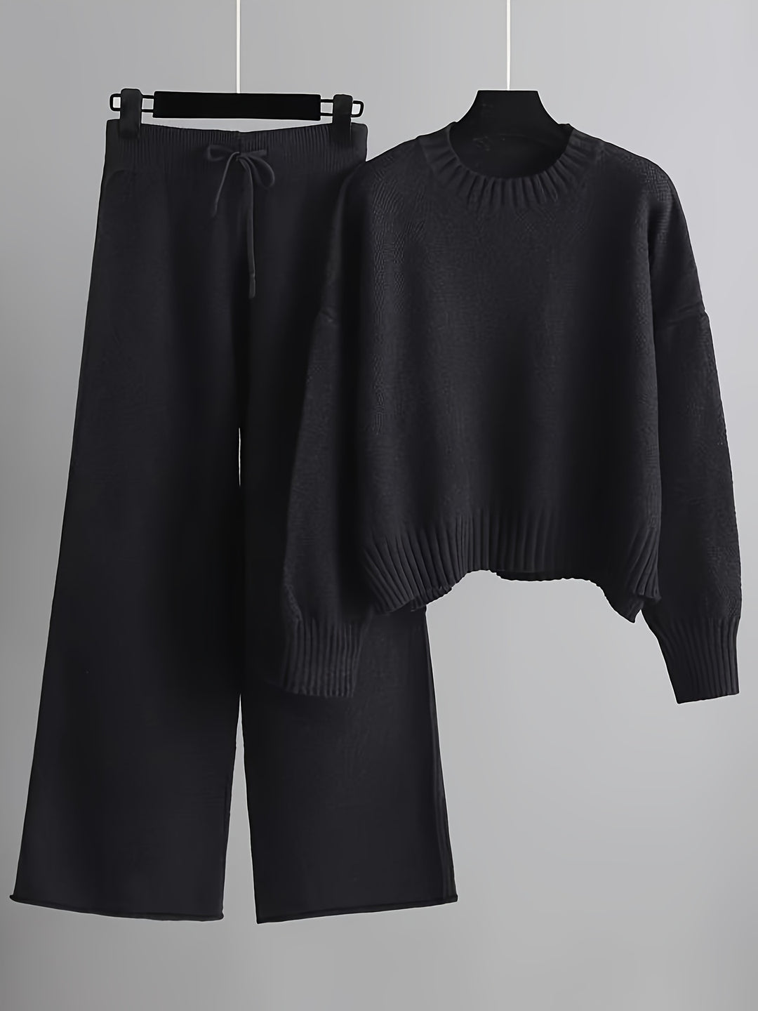 Amelia™ | Timeless Knit Sweater and Wide-Leg Pants