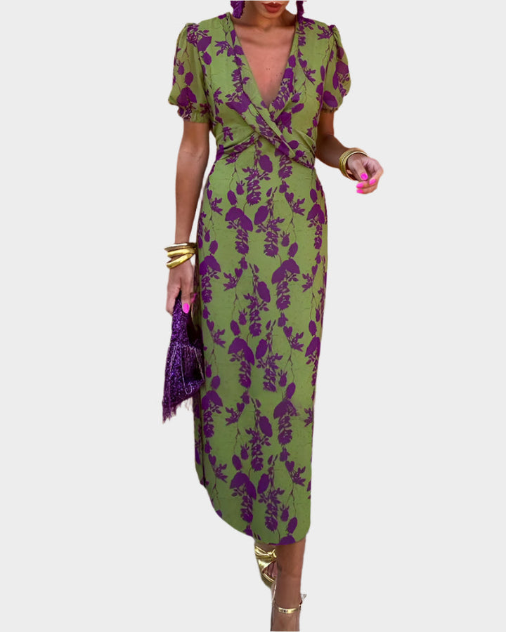 Women's Dress with Flower