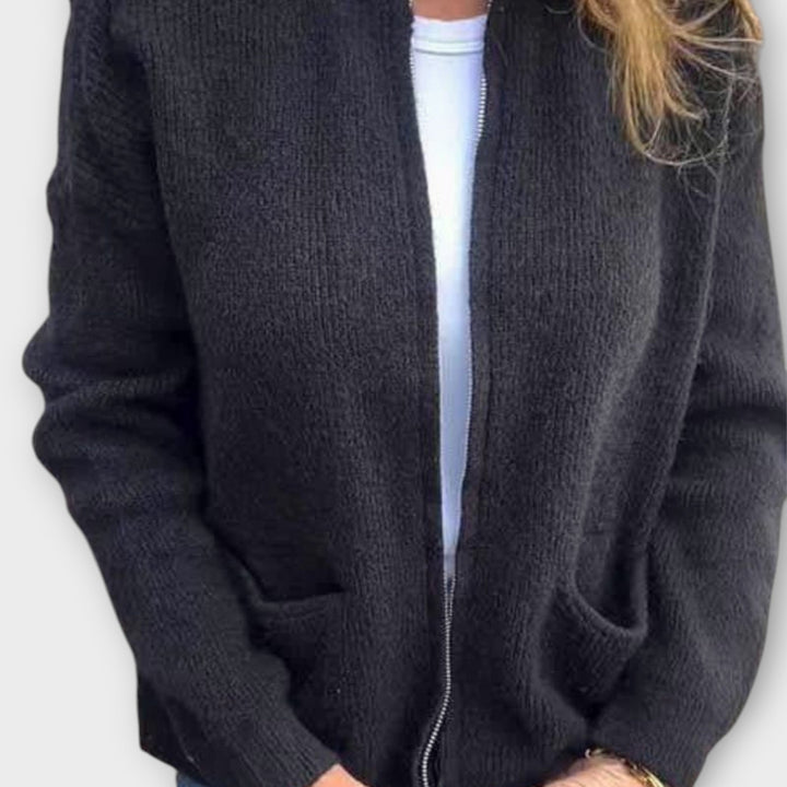 Cozy Ease Open-Front Knit Cardigan