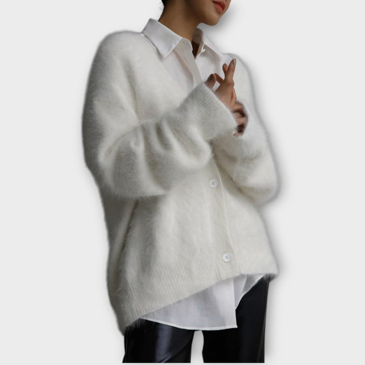 Cozy Luxe Off-Shoulder Cardigan