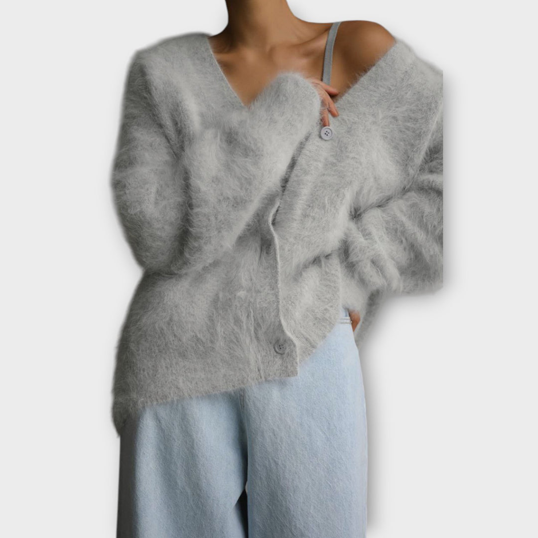 Cozy Luxe Off-Shoulder Cardigan