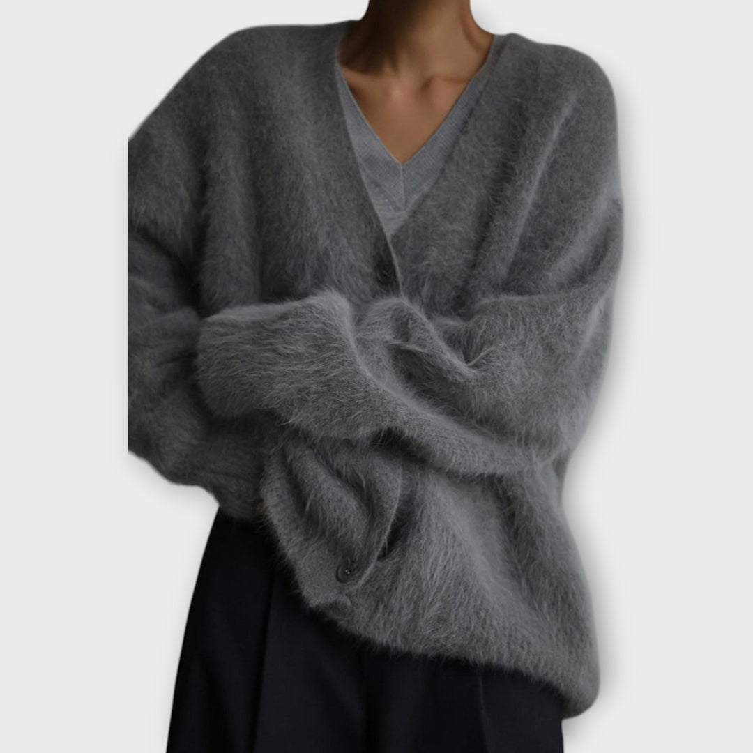 Cozy Luxe Off-Shoulder Cardigan