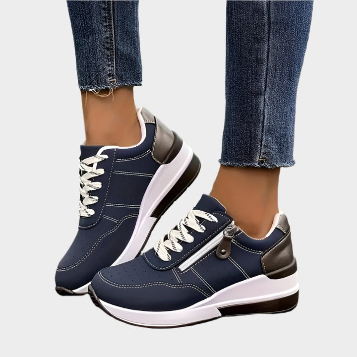 Orthopaedic Shoe with Zipper and Thick Sole