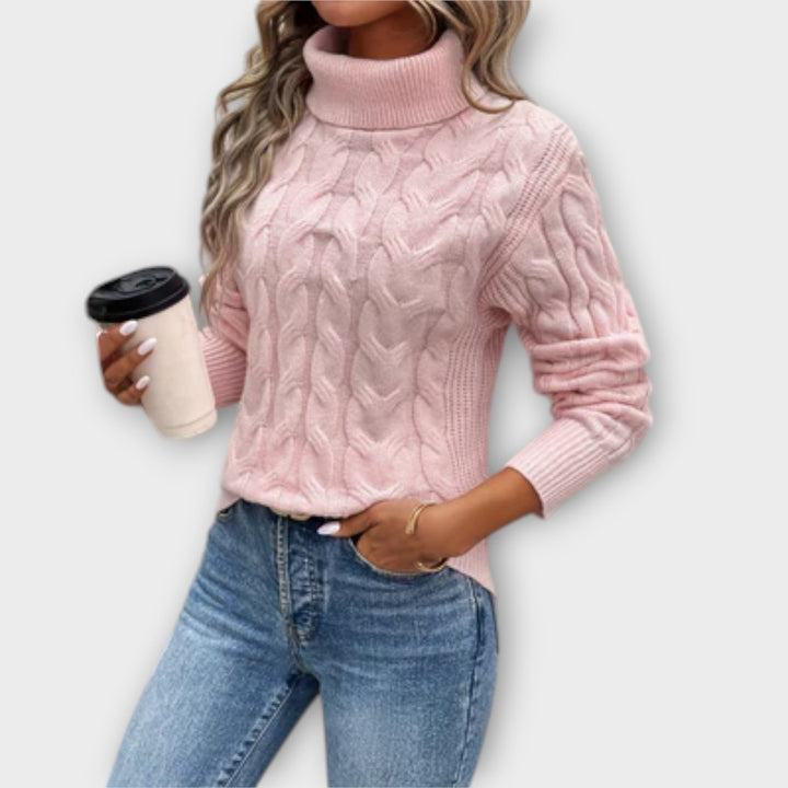 Amelia – Elegant Roll Neck Sweater