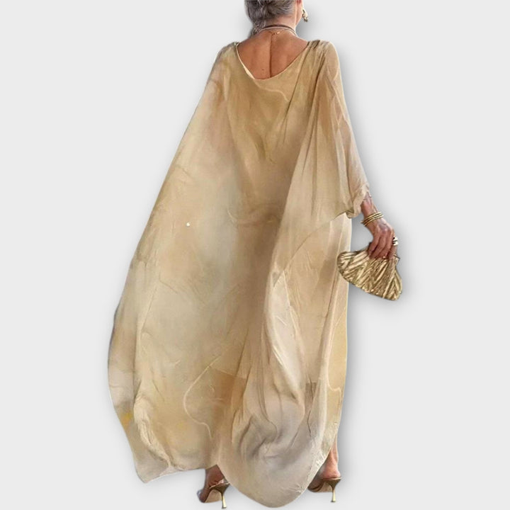 Maxi Kaftan with Sheer Texture