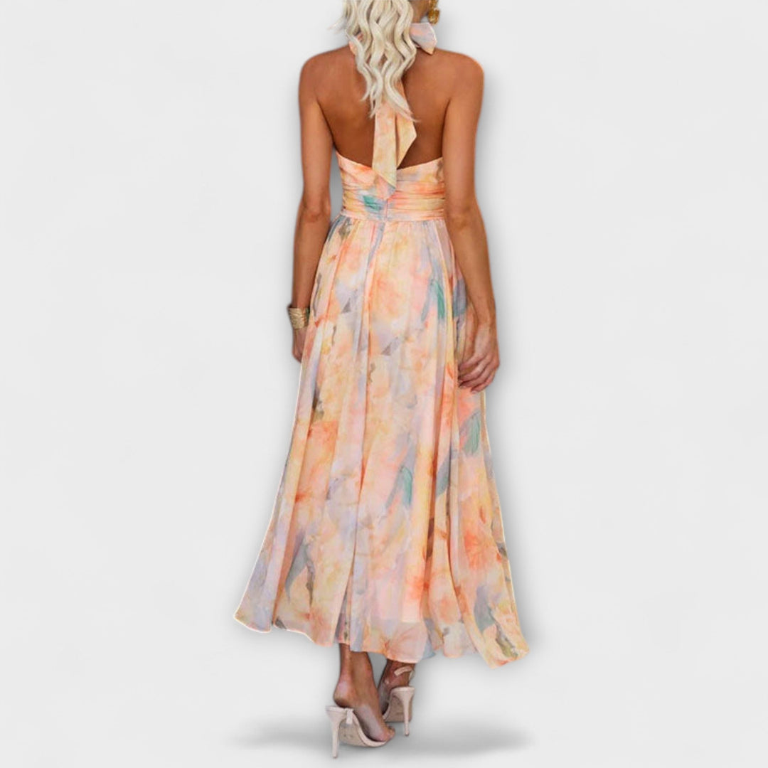 Maxi Dress with Watercolour