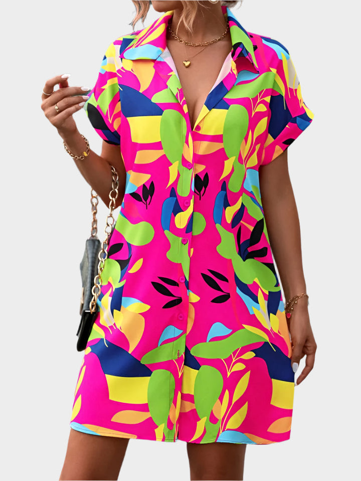 Shirt Dress with Print
