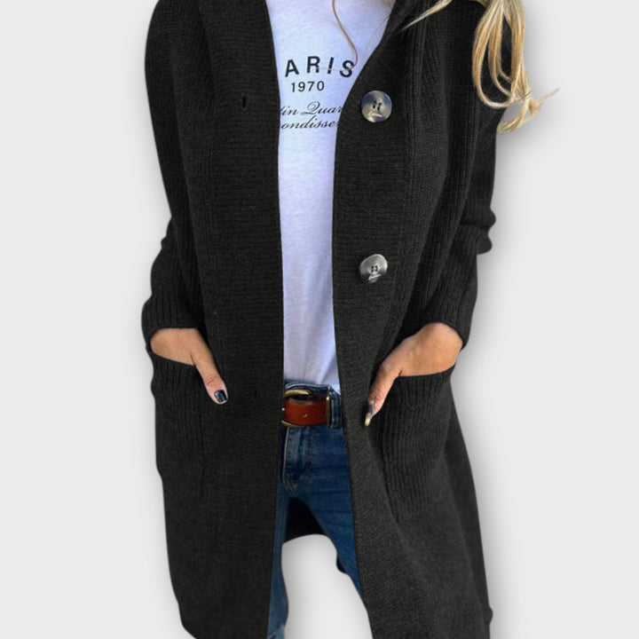 Cozy Button-Front Longline Cardigan