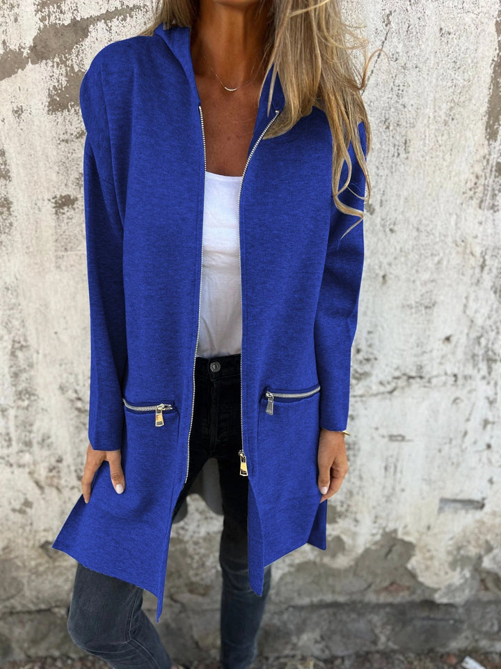 Lena | Ladies Zip-Up Hooded Cardigan