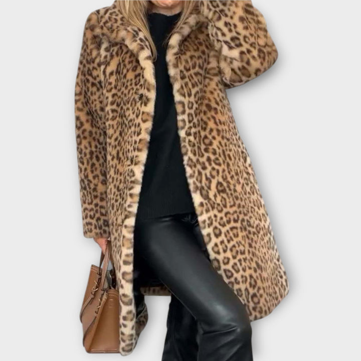 Luxe Faux Fur Leopard Coat