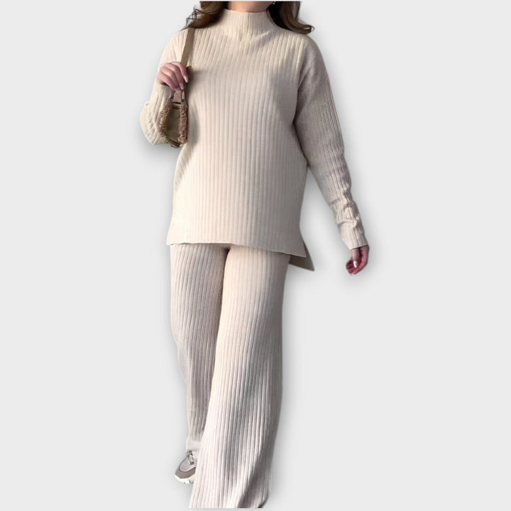 Ribbed Knit Two-Piece Set