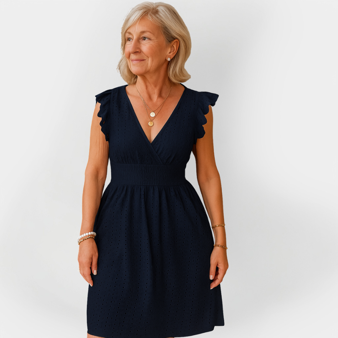 Impressive Dress with Puffed Waist