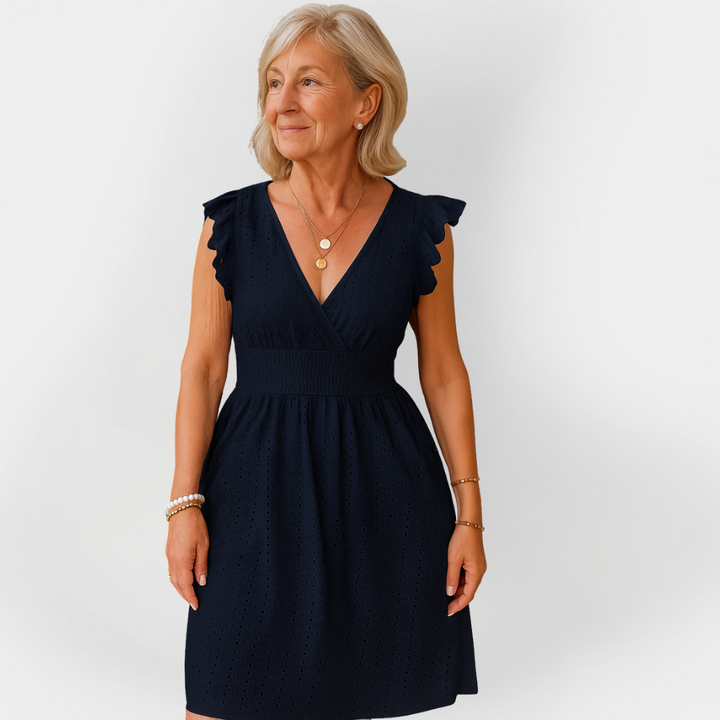 Impressive Dress with Puffed Waist