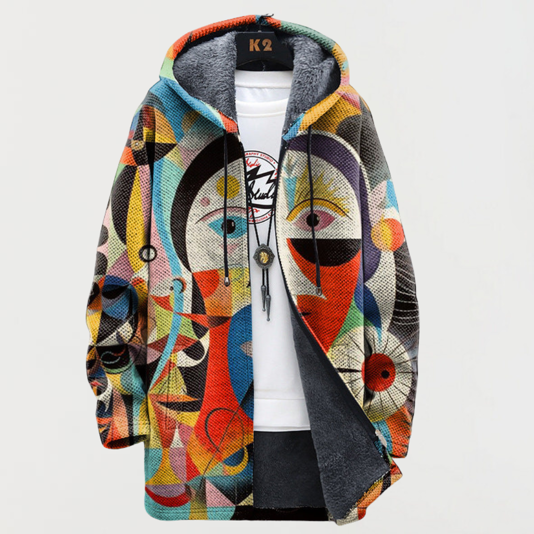 Jacket with Abstract Pattern