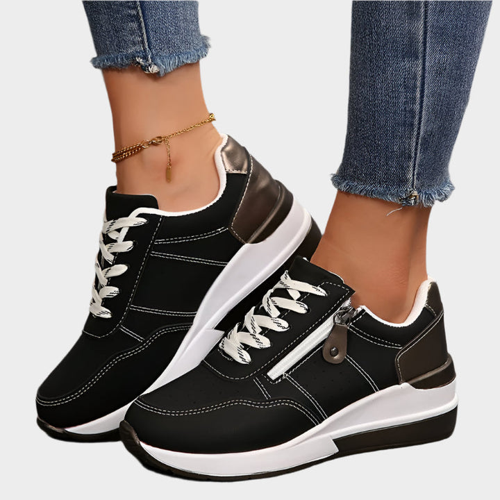 Orthopaedic Shoe with Zipper and Thick Sole