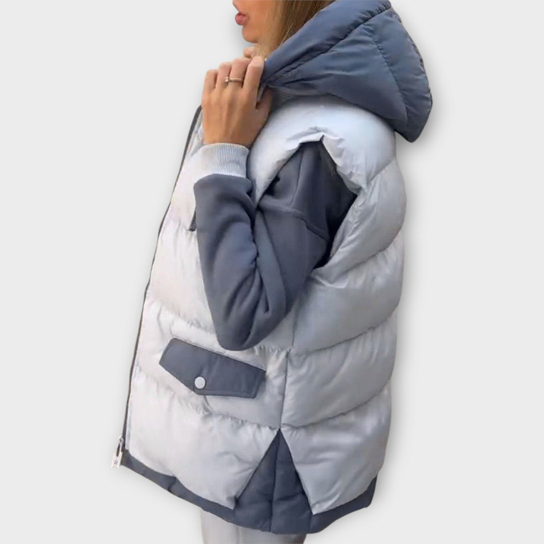 Cozy 3-Piece Winter Set – Turtleneck, Gilet & Trousers