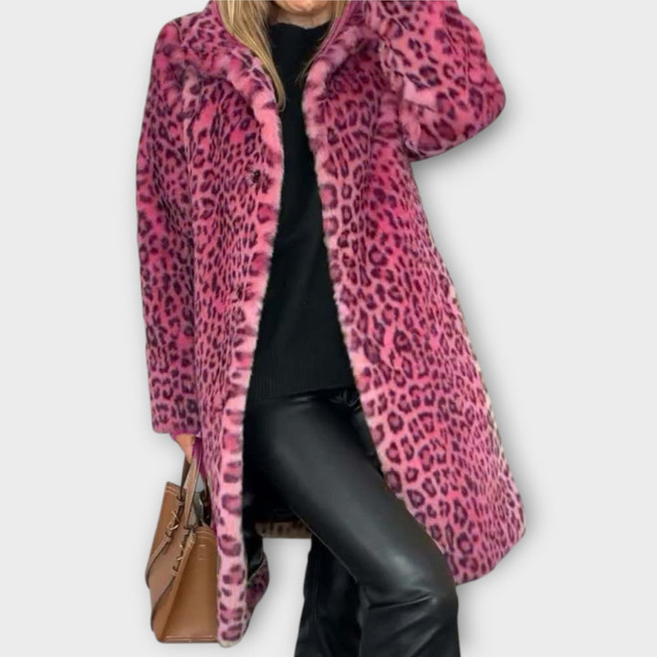 Luxe Faux Fur Leopard Coat