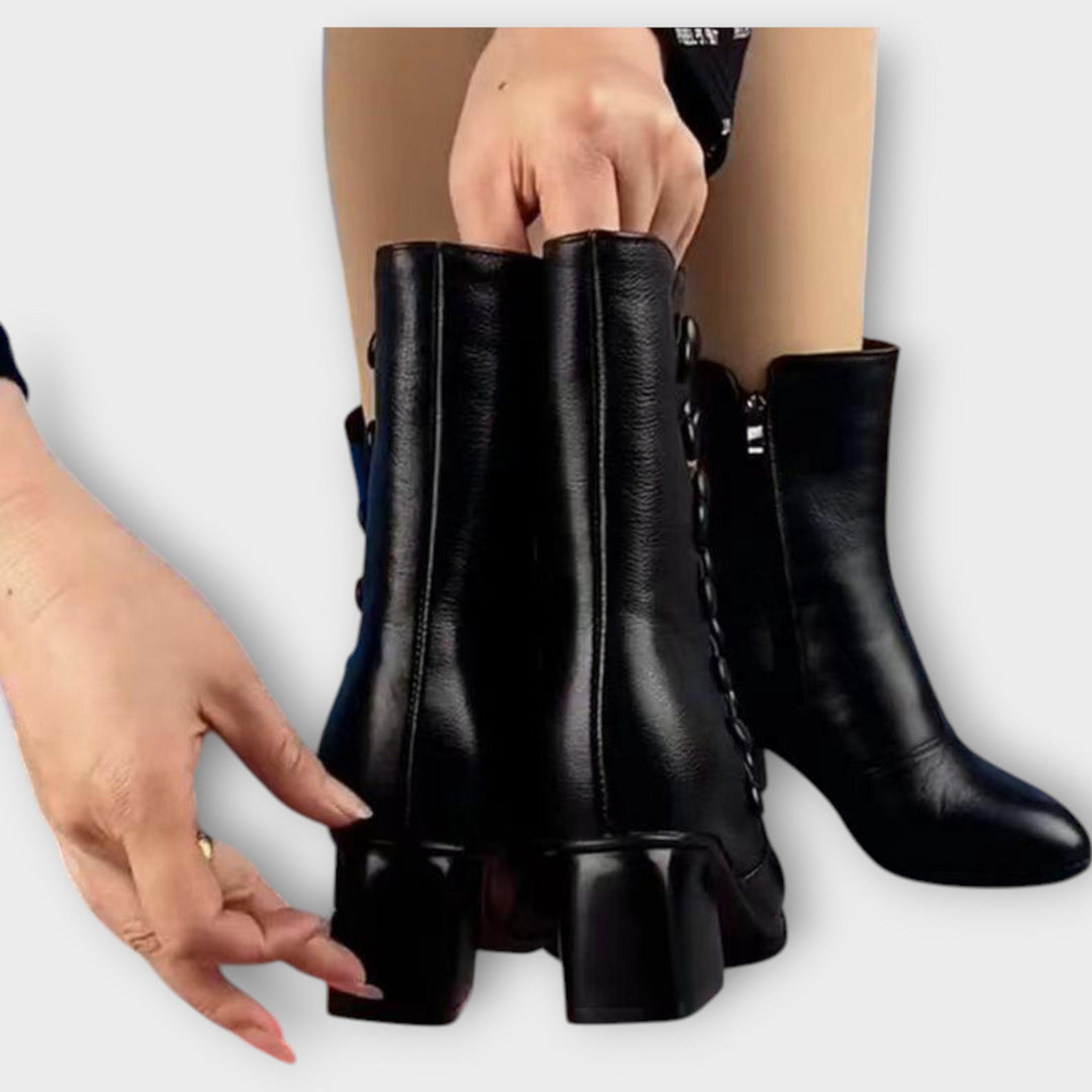 Elegant Mid-Heel Ankle Boots