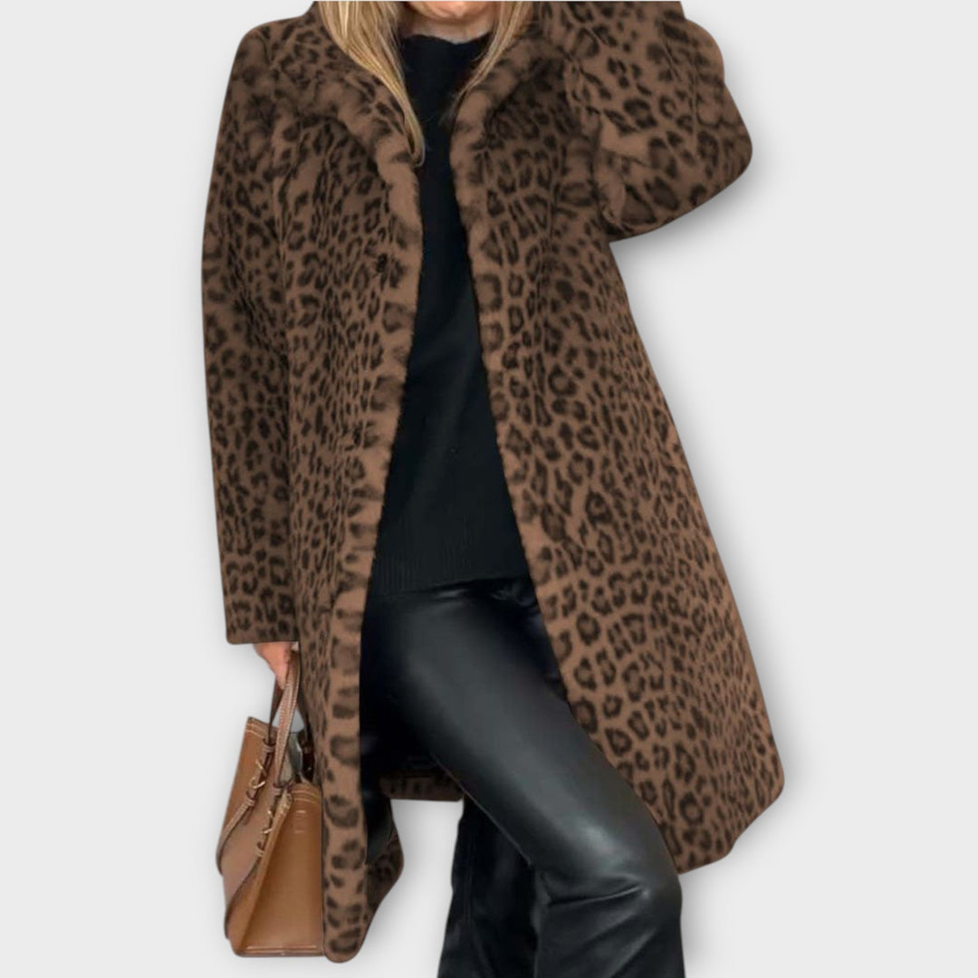 Luxe Faux Fur Leopard Coat