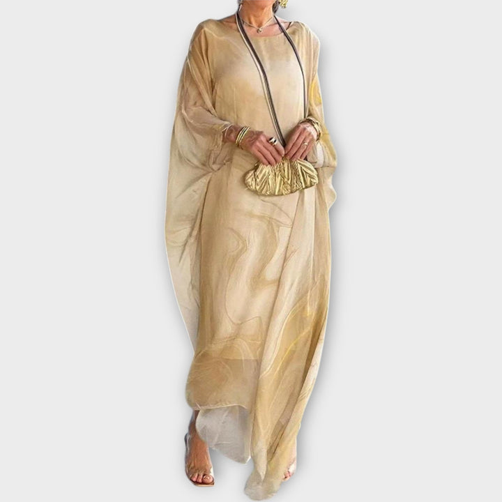 Maxi Kaftan with Sheer Texture