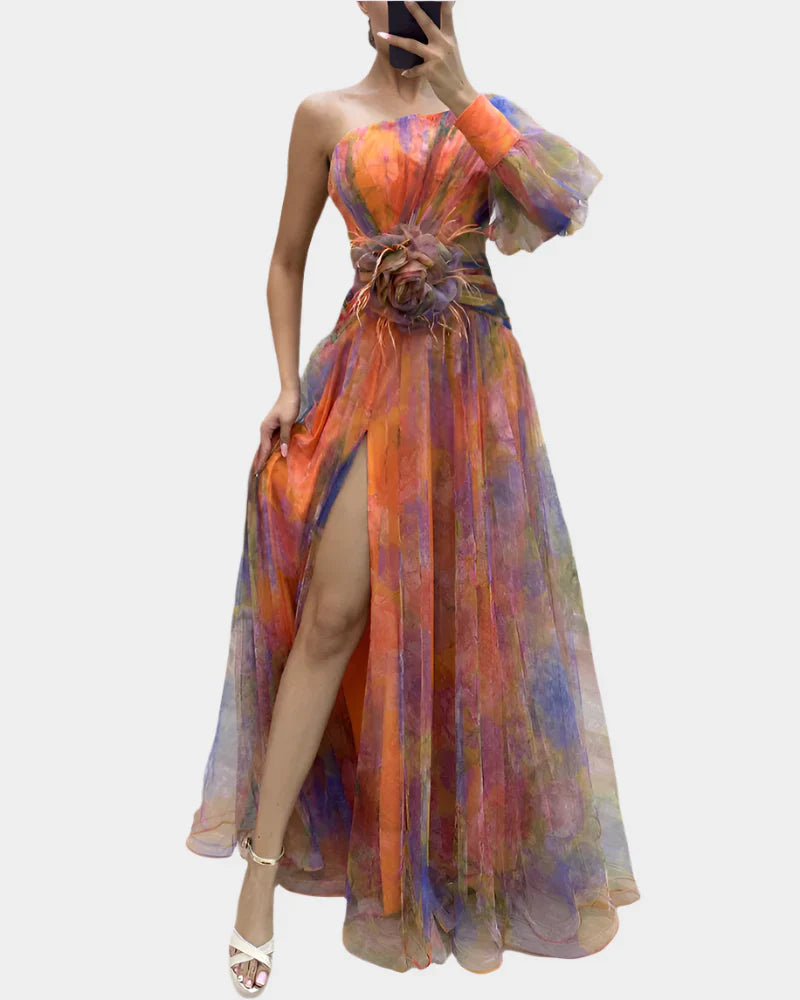 Romantic Dress with Opening