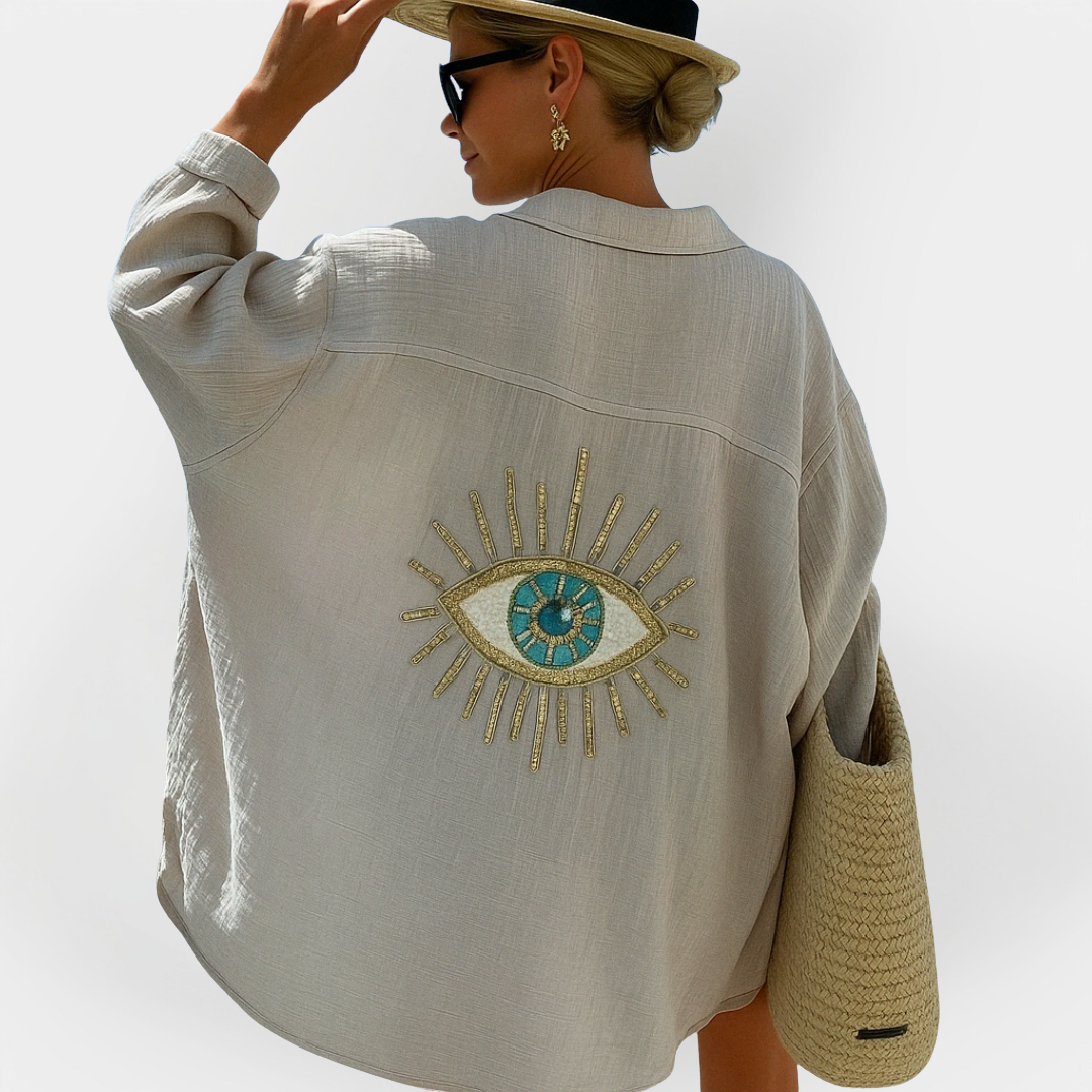 Beach Shirt with Eye Design