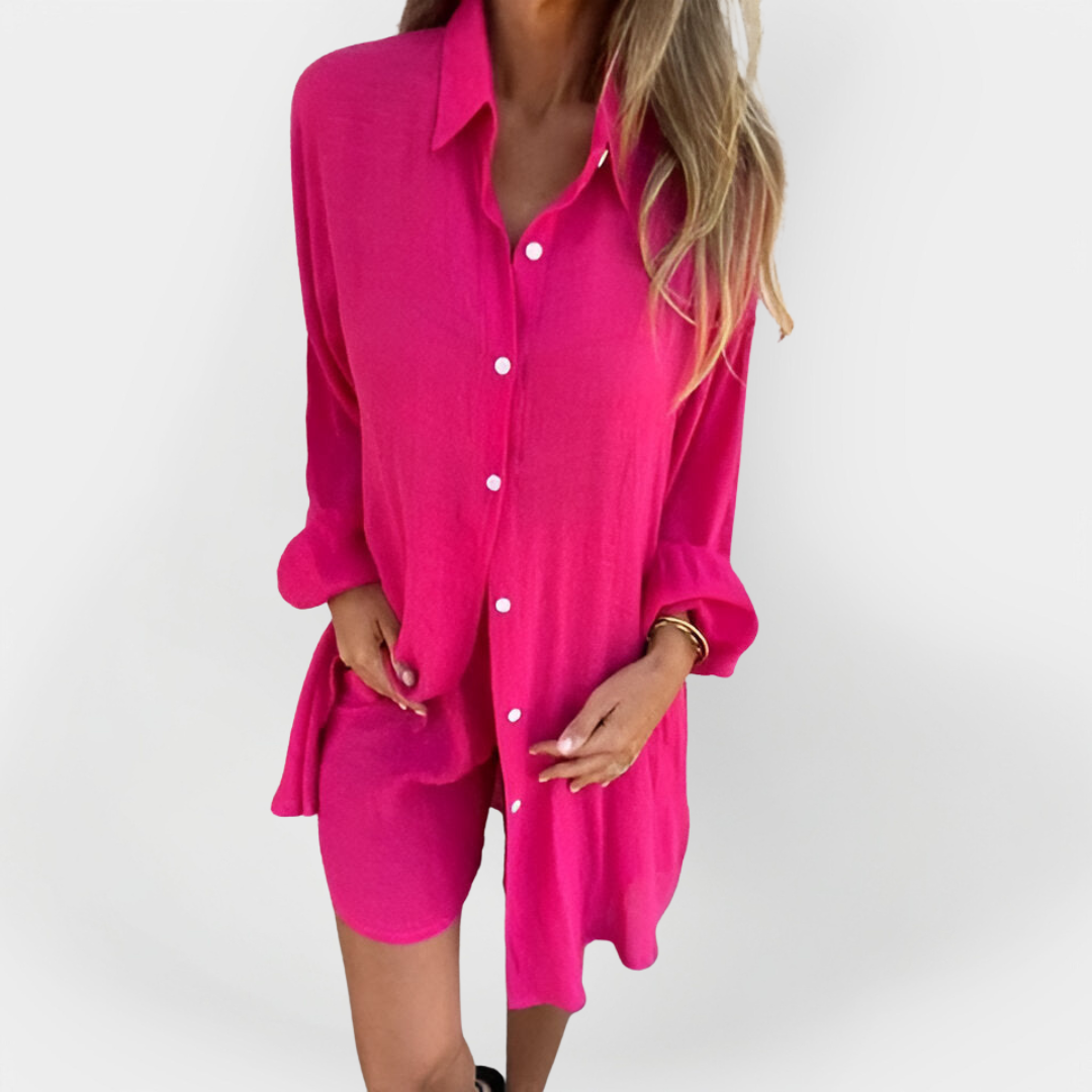 Daily Blouse & Shorts Set