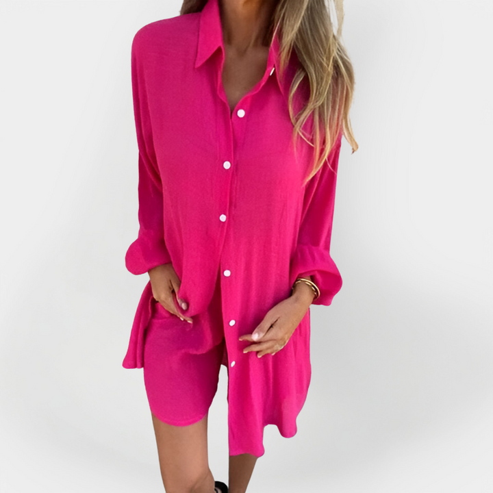 Daily Blouse & Shorts Set