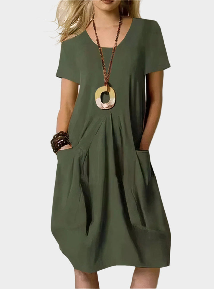 Airy Long Dress with Pockets