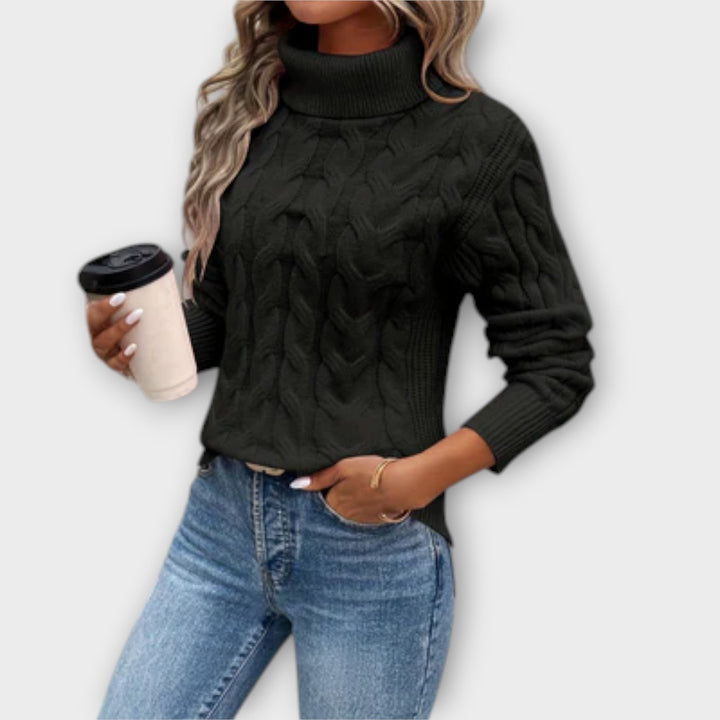Amelia – Elegant Roll Neck Sweater