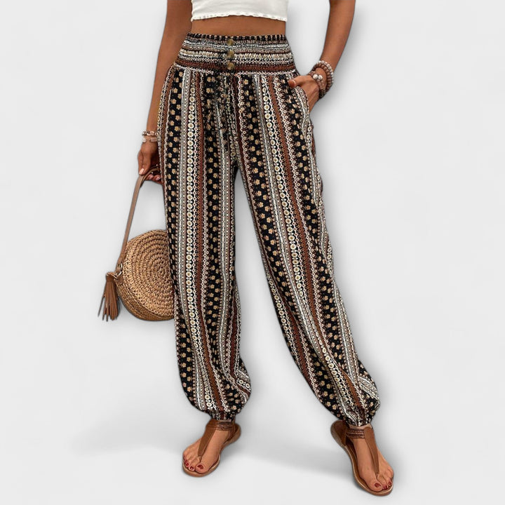 Trousers with Folkloric Design