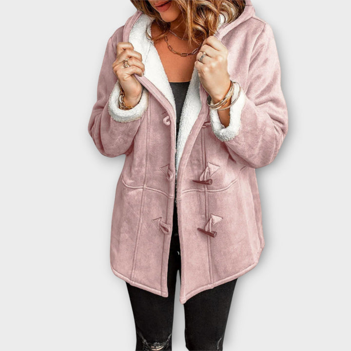 Cozy Toggle-Front Sherpa-Lined Jacket
