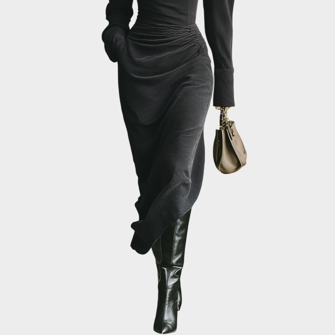 Sculpting Plunge Maxi Dress