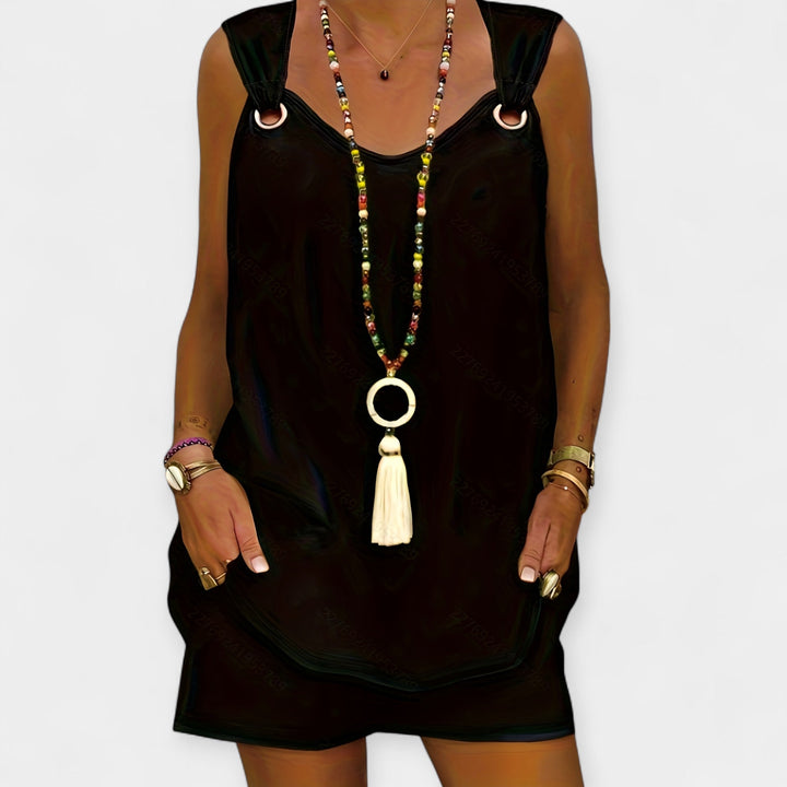 Sleeveless Blouse Set with Shorts