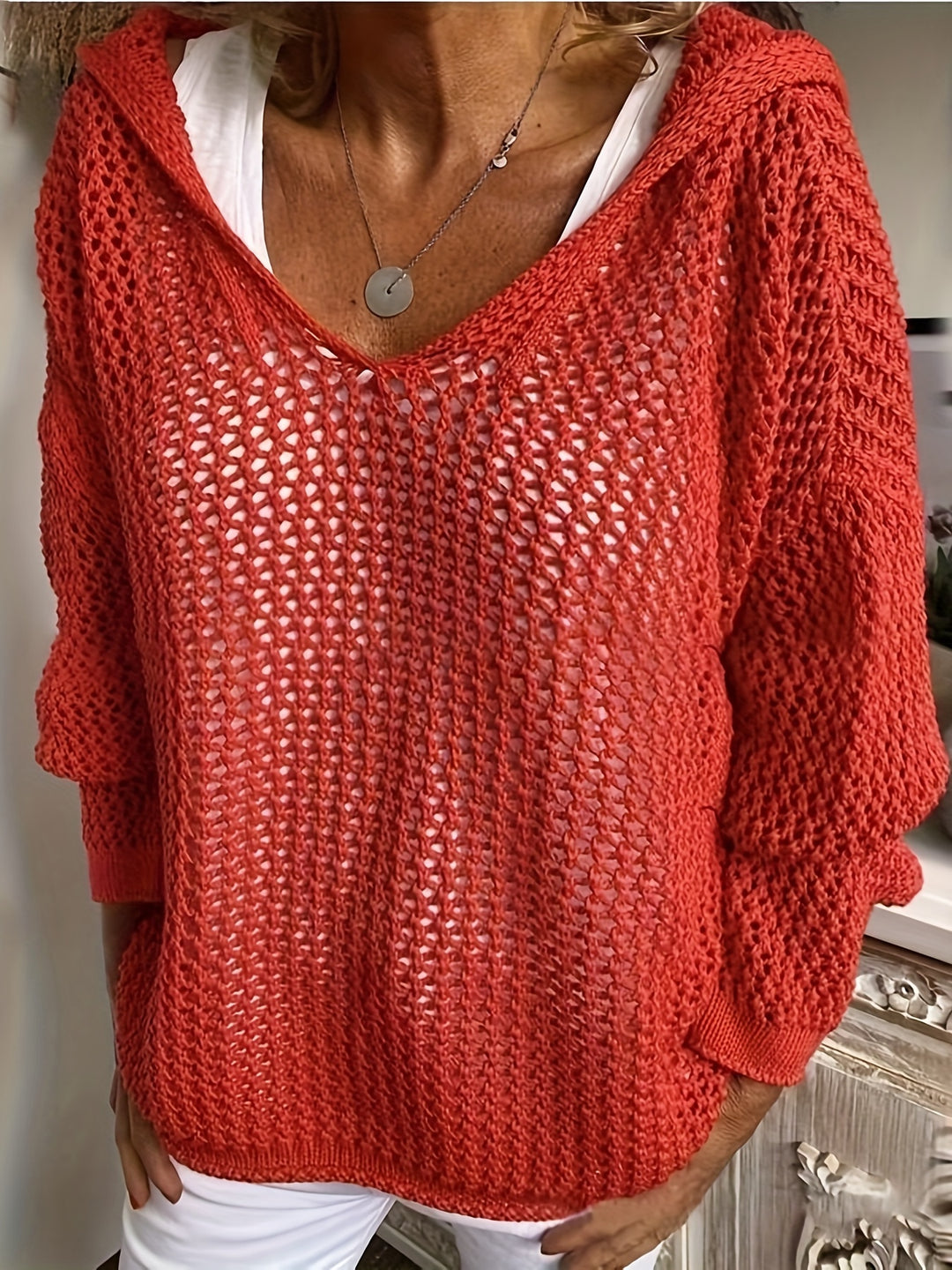 Freya | Hooded Knit Sweater