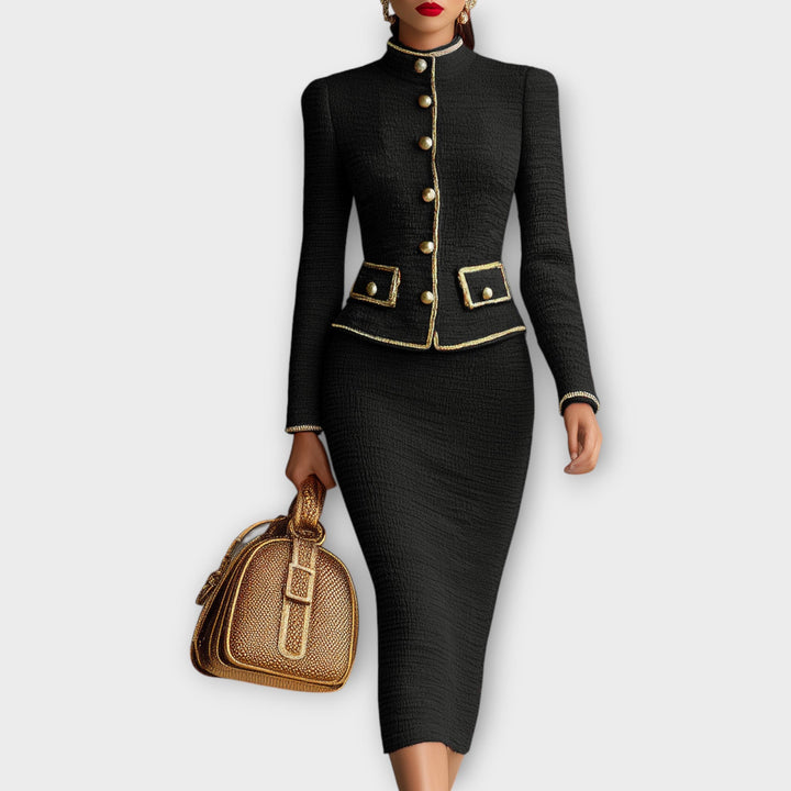 Classic Tailored Two-Piece Skirt Set