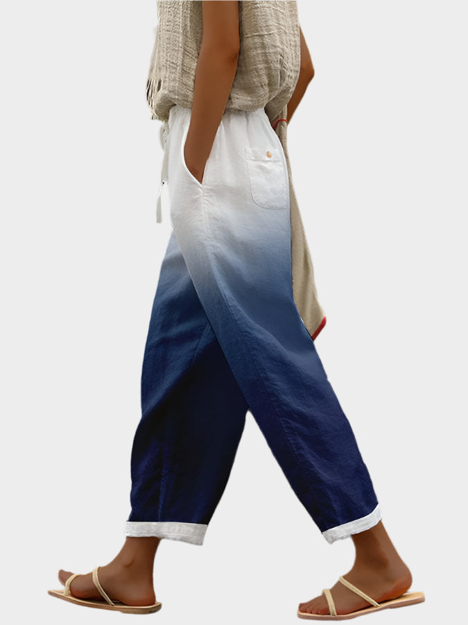 Relaxed Trousers with Print