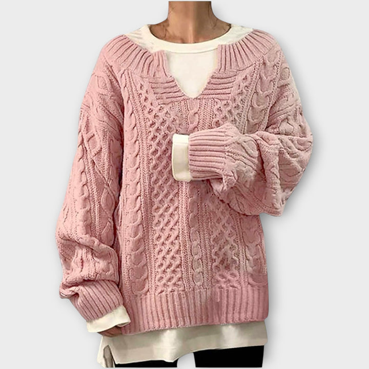 Cozy Oversized Cable-Knit Sweater