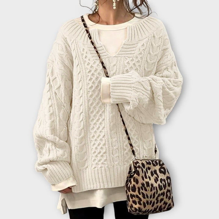 Cozy Oversized Cable-Knit Sweater