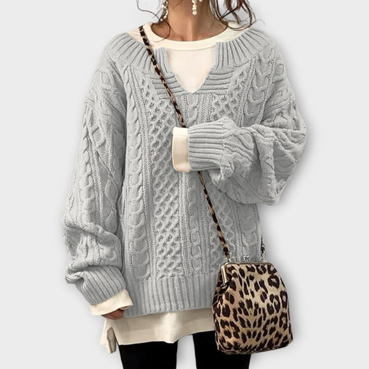 Cozy Oversized Cable-Knit Sweater