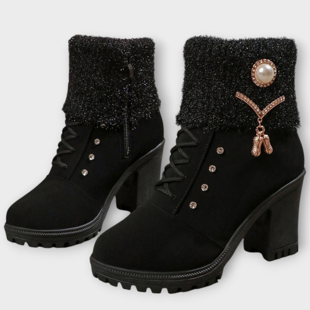 Luxe Knit Ankle Boots