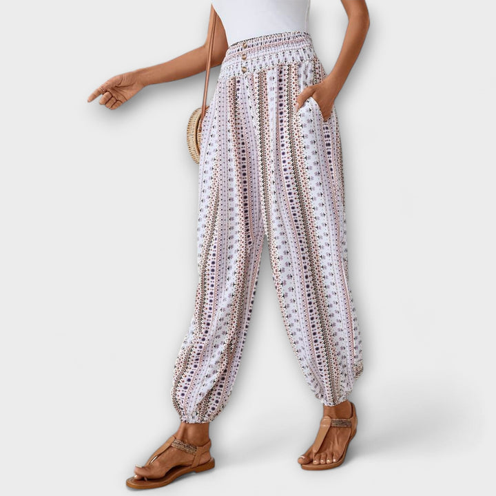 Trousers with Folkloric Design
