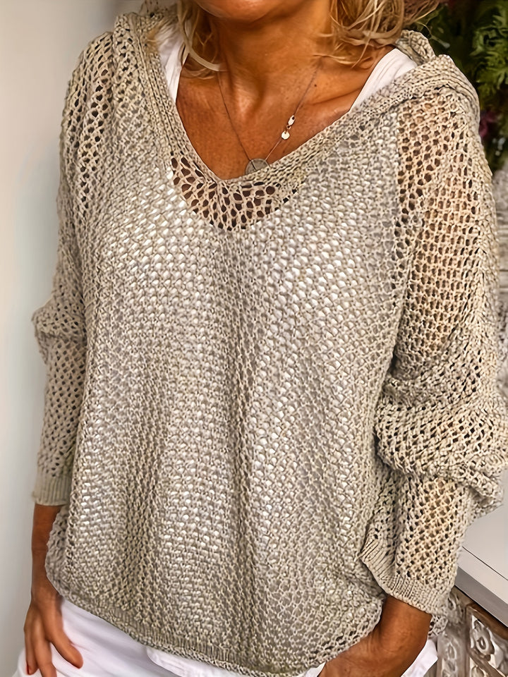Freya | Hooded Knit Sweater