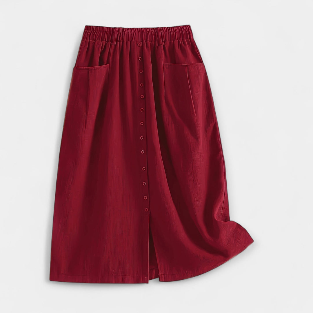 Midi Skirt with Vintage Style