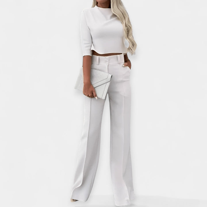 Crop Top and Trousers Set