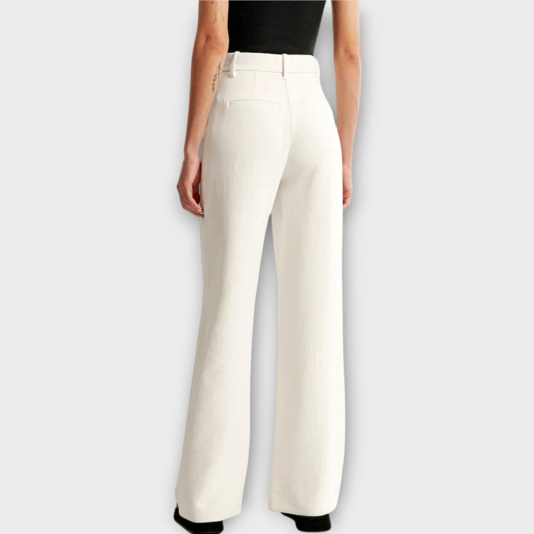 Wide-Leg Tailored Trousers