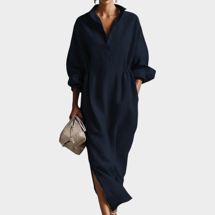 Relaxed Midi Shirt Dress