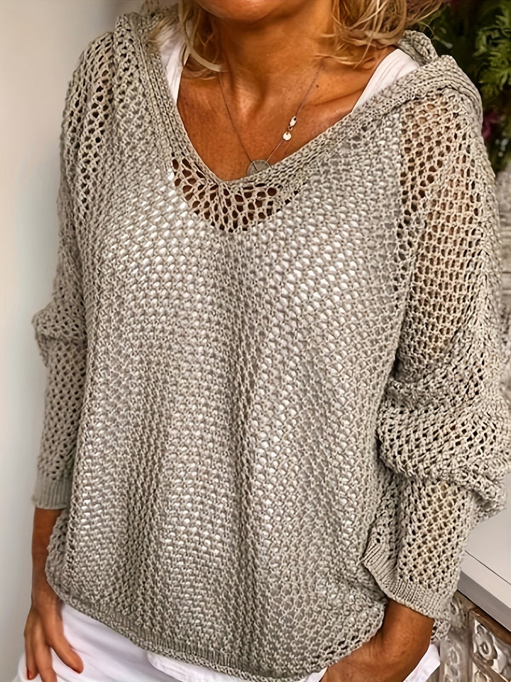 Freya | Hooded Knit Sweater
