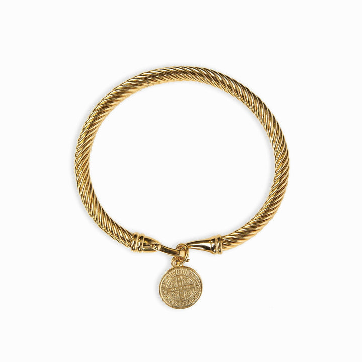 Gold Bracelet with Coin Design